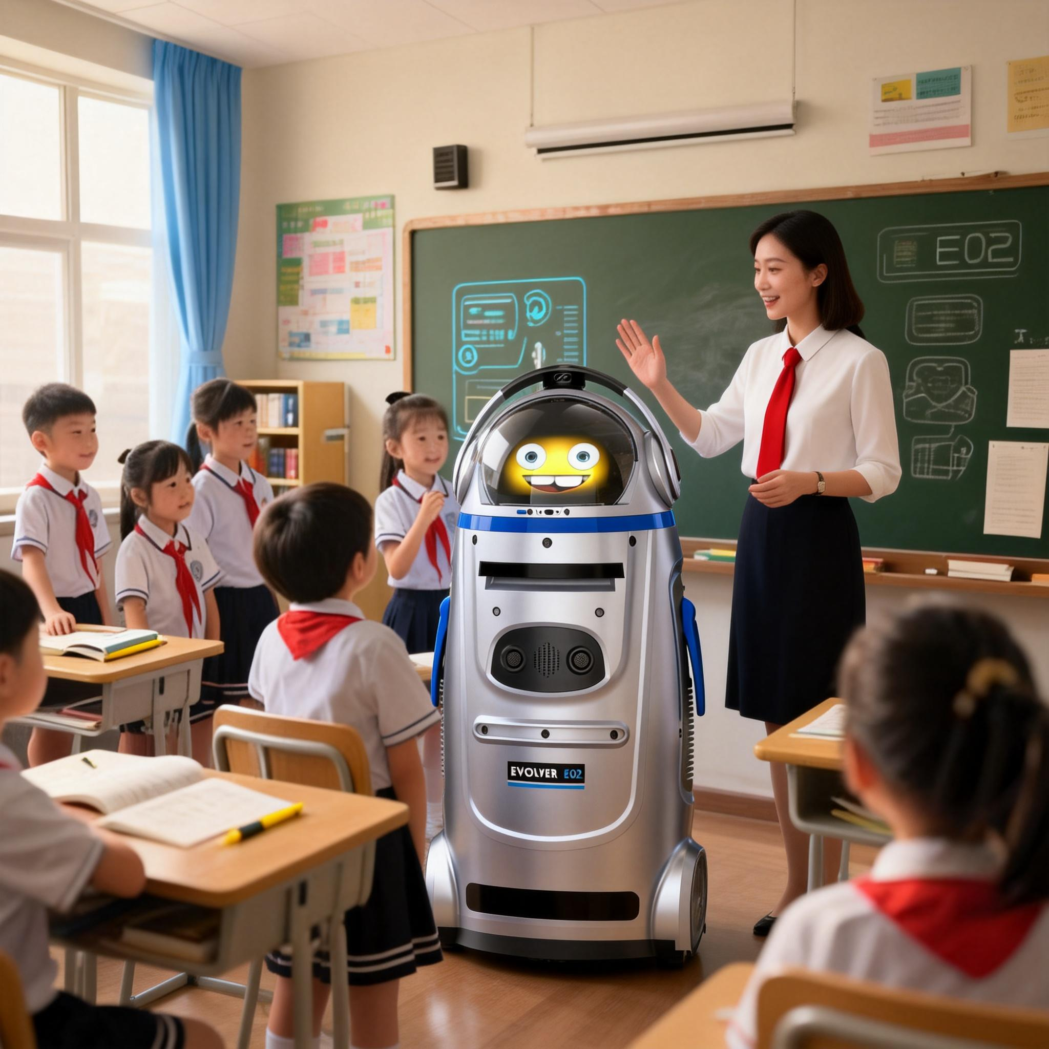 进化者机器人与儿童互动